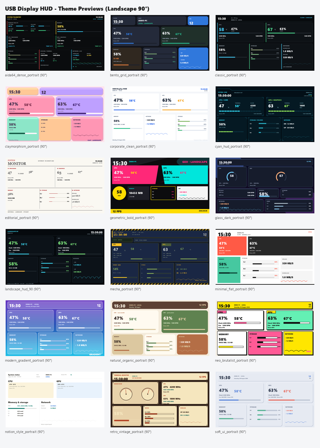 Landscape theme overview